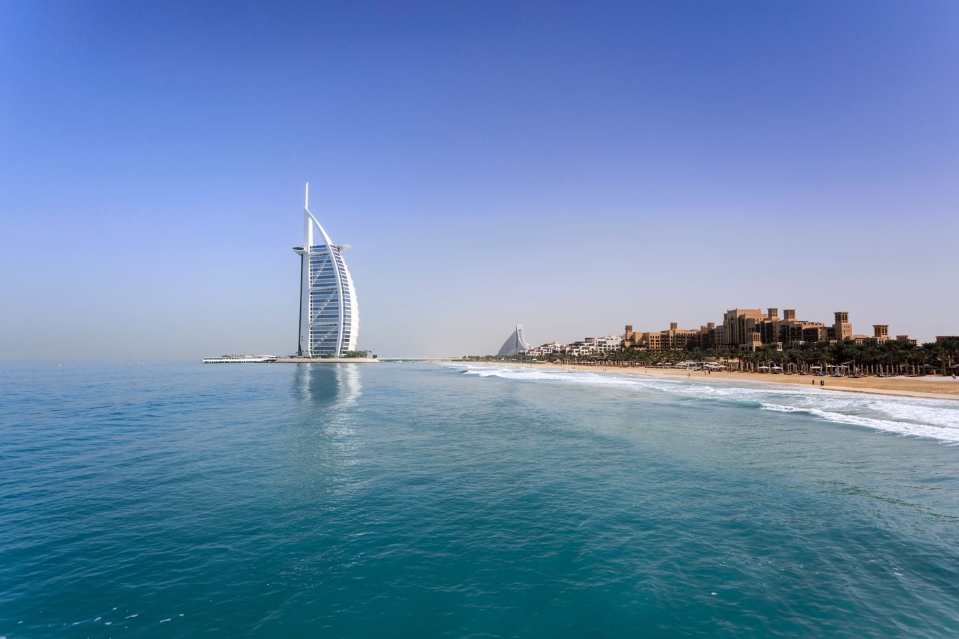 Burj Al Arab and Jumeirah beach