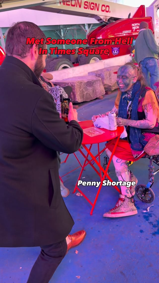 On-camera unscripted post from @pinkpennyguy